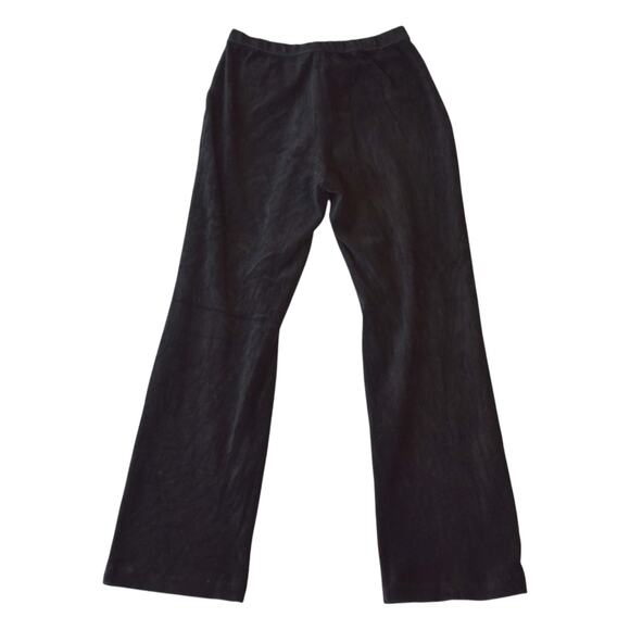 Y2K Style Jamie Sadock Black Velour Pants With Zip Pockets (Size Small) - Picture 5 of 6